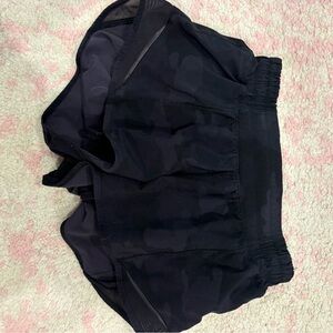 Black Camouflage Athletic Shorts